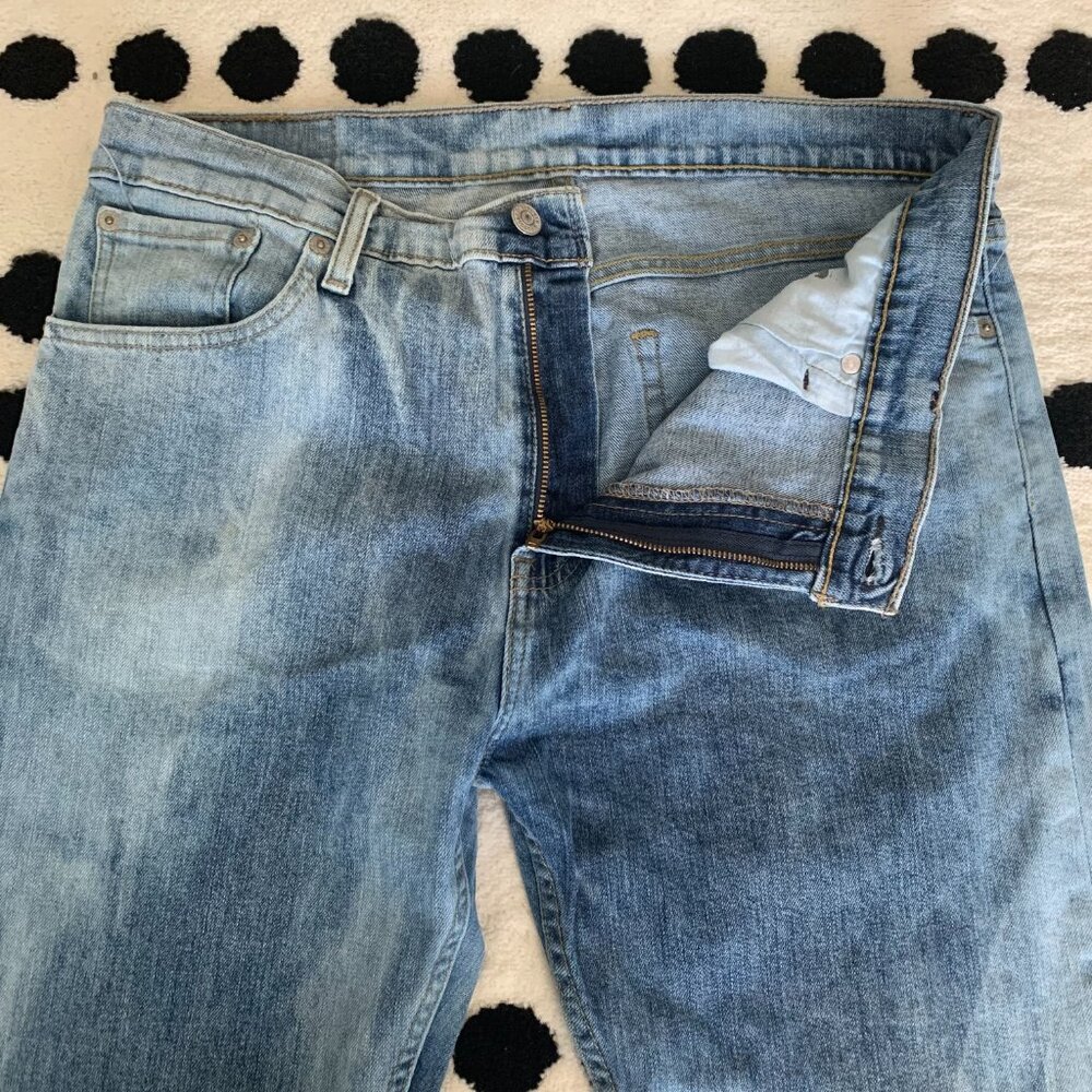Levi's 508 Tapered Jeans Bleached Denim Slim Fit - Picture 3 of 15